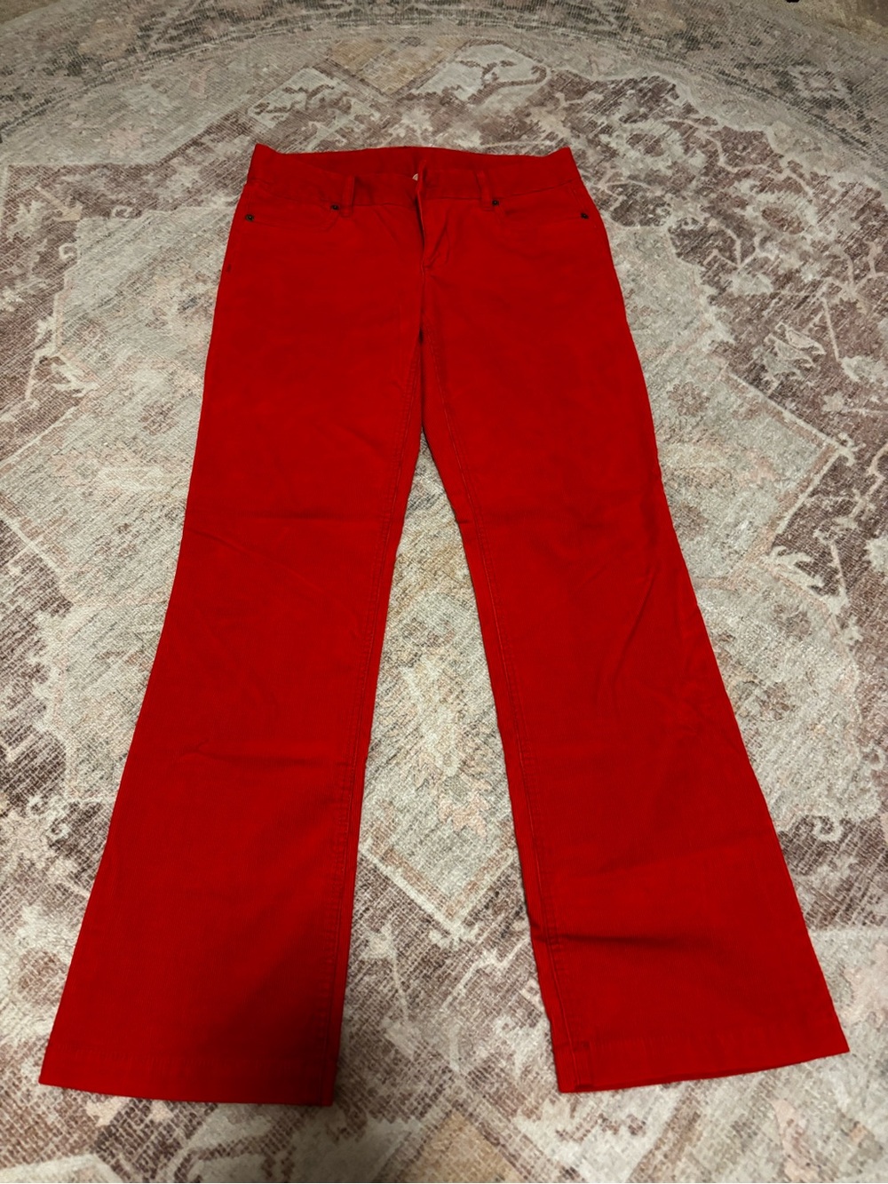 J Crew, 4S Women's Red Flared Jeans